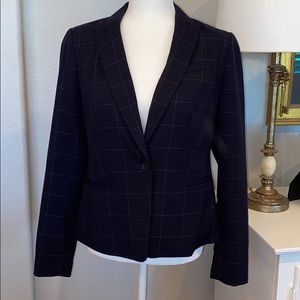 Banana Republic window pane plaid blazer